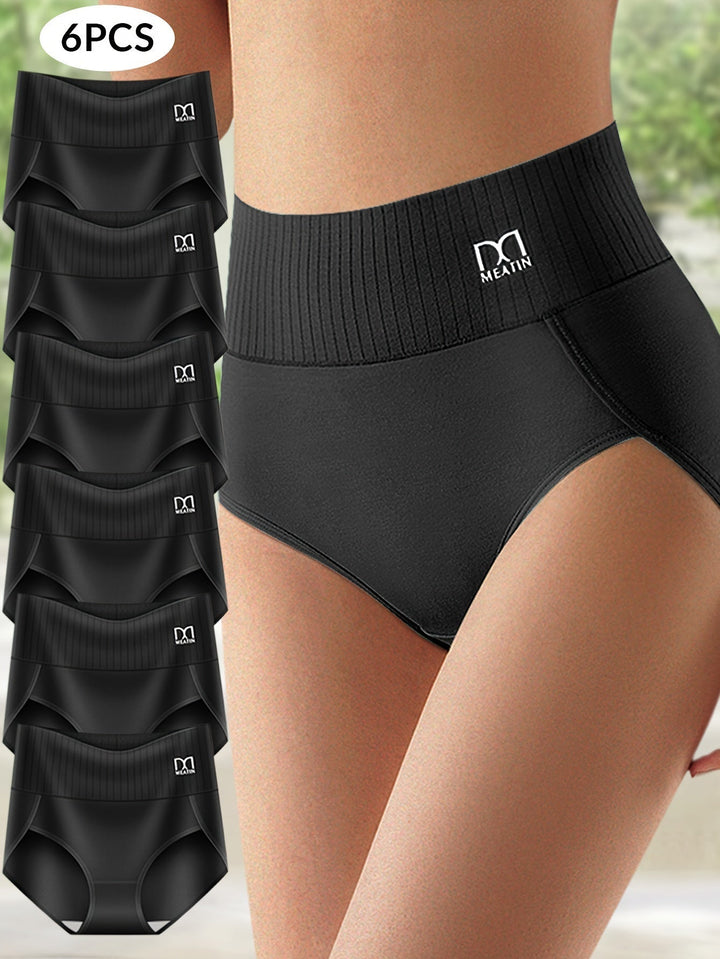 Ava | Set of 6 High-Waisted Shaping Panties