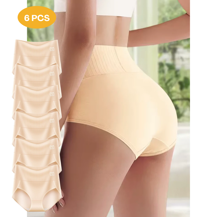 Ava | Set of 6 High-Waisted Shaping Panties
