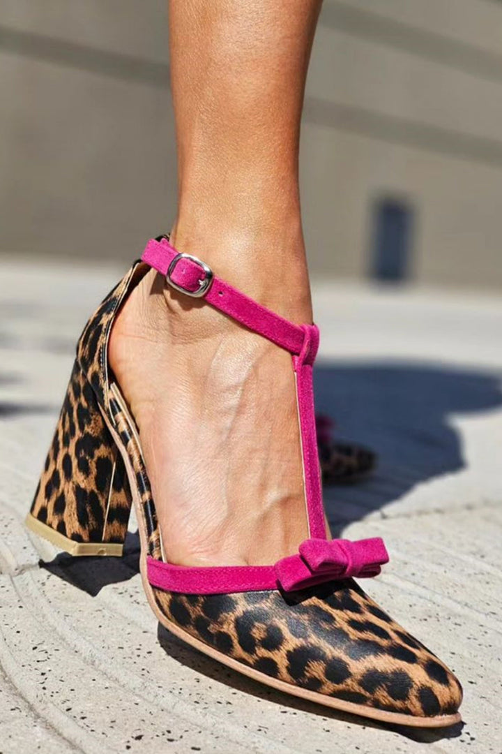 Voula™ | Stylish Comfortable Leopard Print Heels