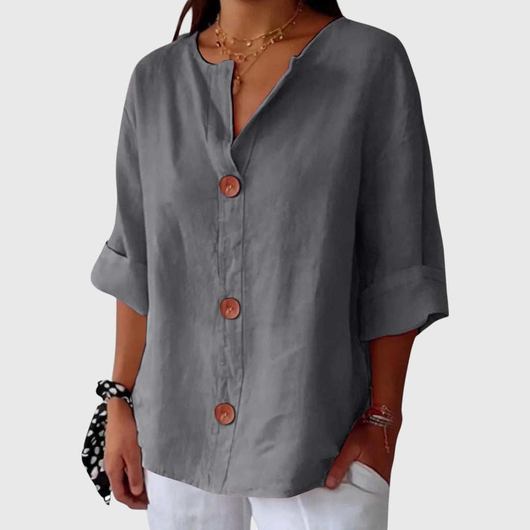 LOUISE™ | RELAXED LINEN BLOUSE
