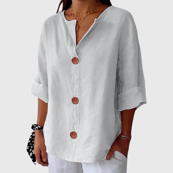 LOUISE™ | RELAXED LINEN BLOUSE