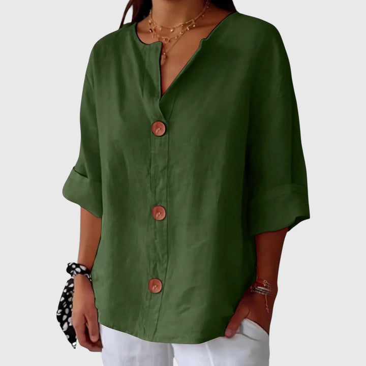 LOUISE™ | RELAXED LINEN BLOUSE
