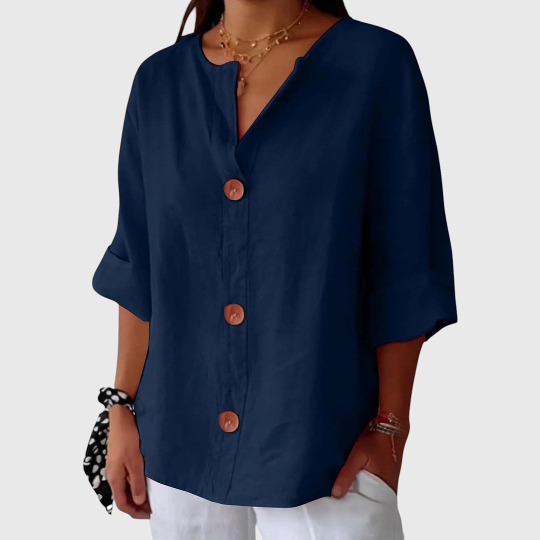 LOUISE™ | RELAXED LINEN BLOUSE