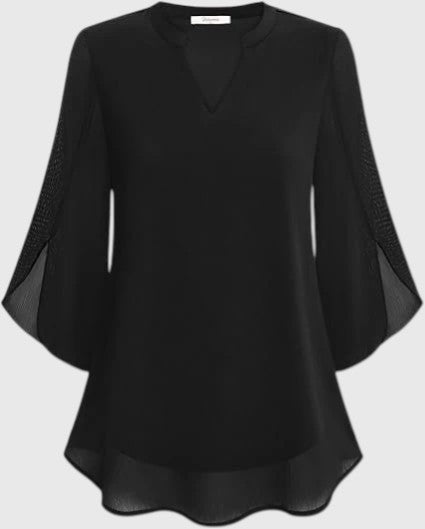 MAIRA™ | CHIFFON A-LINE BLOUSE