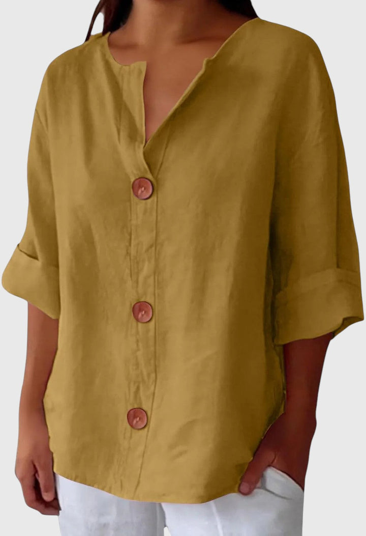LOUISE™ | RELAXED LINEN BLOUSE