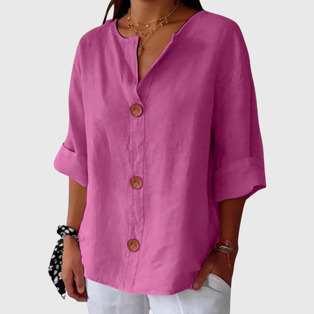 LOUISE™ | RELAXED LINEN BLOUSE
