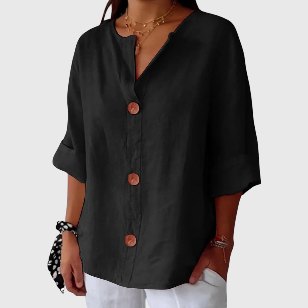 LOUISE™ | RELAXED LINEN BLOUSE