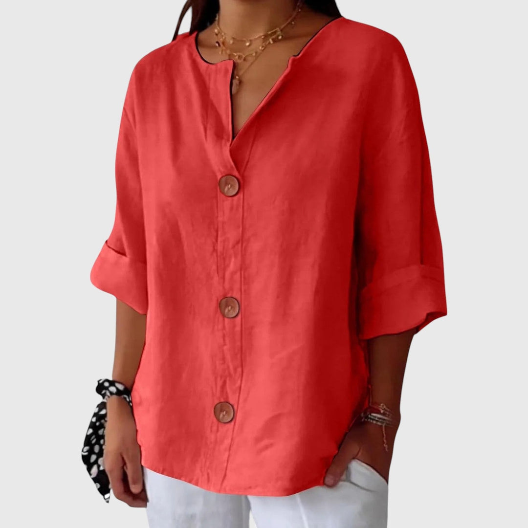 LOUISE™ | RELAXED LINEN BLOUSE
