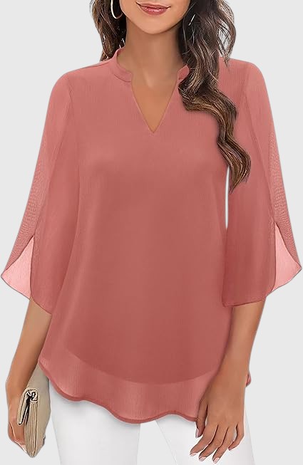 MAIRA™ | CHIFFON A-LINE BLOUSE
