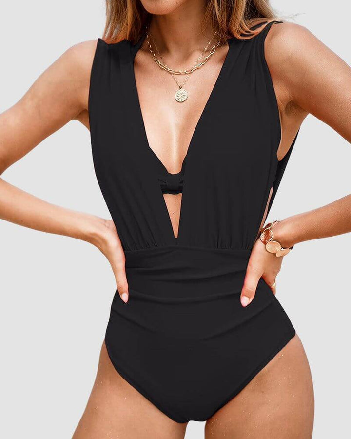 Margaret™ – Stylish Deep V-neck Body Shaping Swimsuit