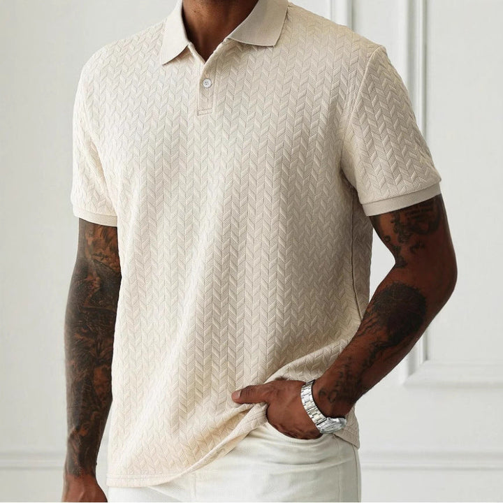 Ethan - Men's Classic Knit Polo Shirt