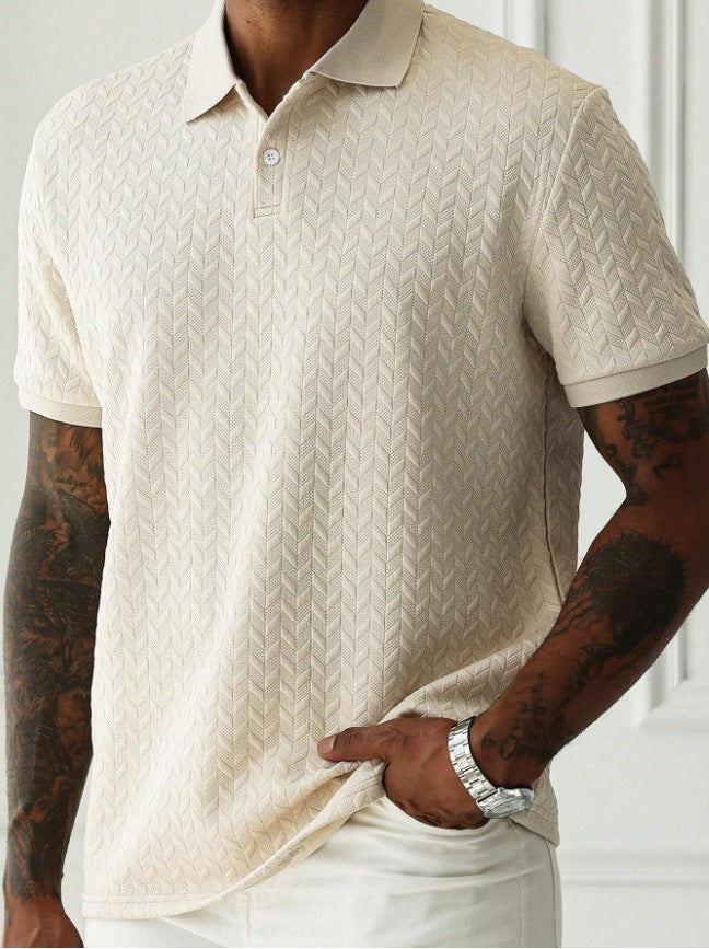 Ethan - Men's Classic Knit Polo Shirt