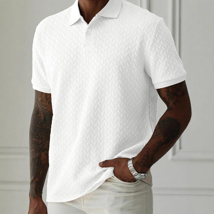 Ethan - Men's Classic Knit Polo Shirt