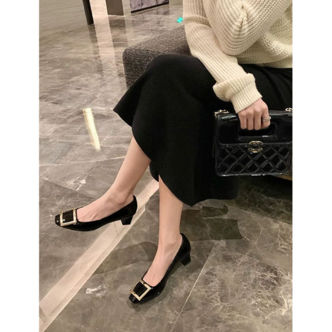 Milo™ | Elegant Square-Toe Mid-Heel Sandals