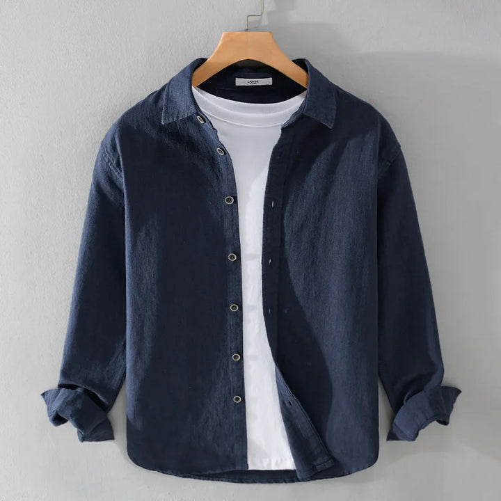 Kairos – Men's Linen-Cotton Long Sleeve Shirt