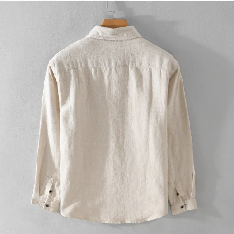 Kairos – Men's Linen-Cotton Long Sleeve Shirt