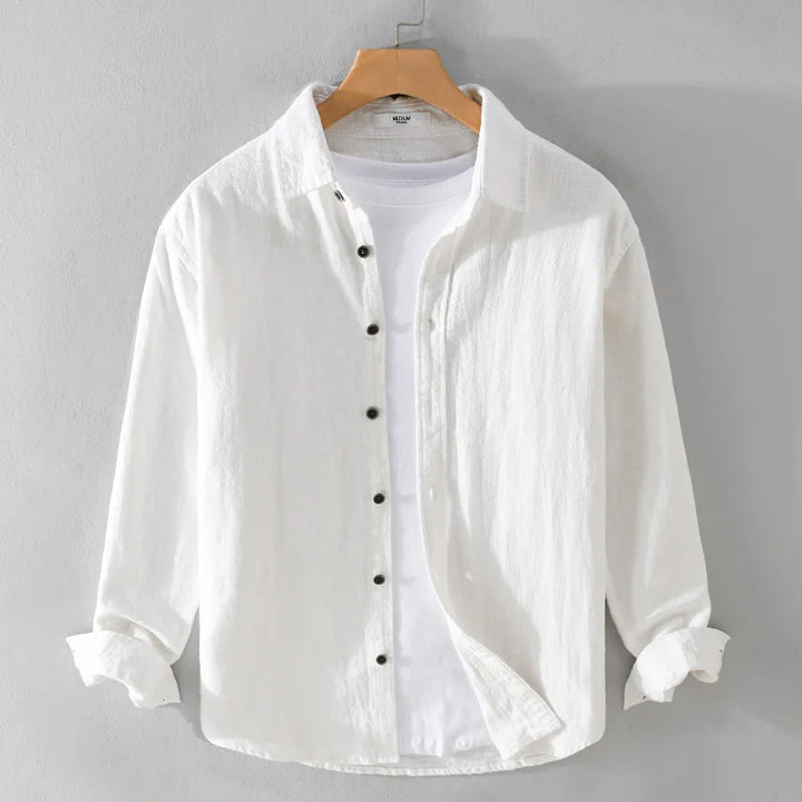 Kairos – Men's Linen-Cotton Long Sleeve Shirt
