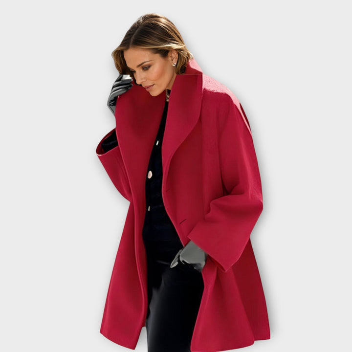 Ava - Premium Windproof Wool Coat