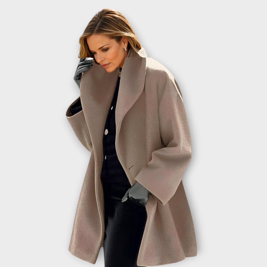 Ava - Premium Windproof Wool Coat
