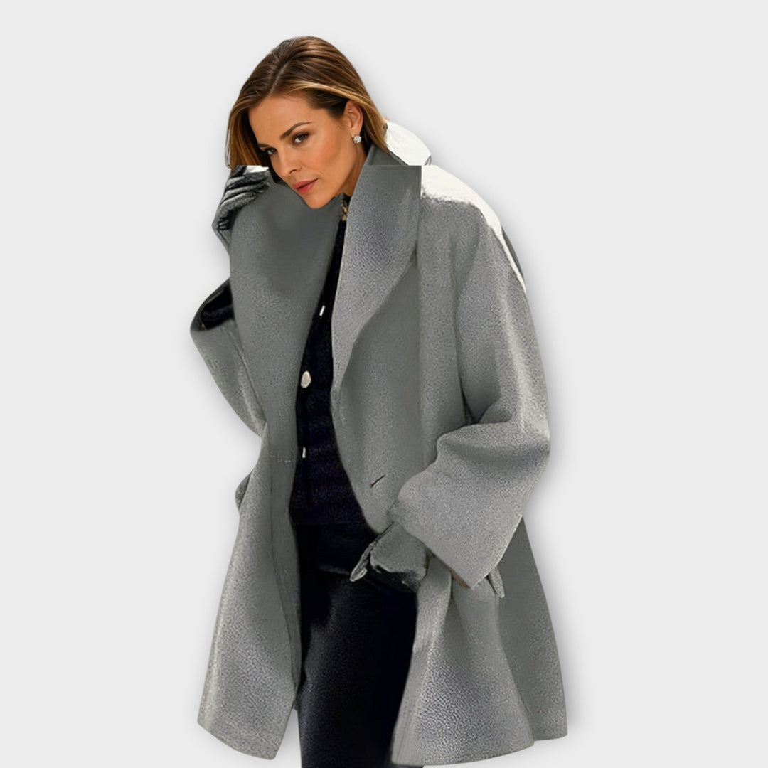 Ava - Premium Windproof Wool Coat